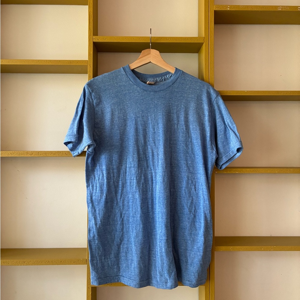 Vintage Heather Blue Short Sleeve Crewneck Tee